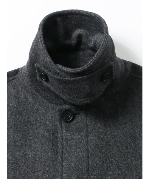 ADHOC(アドホック)の「男女共用セミオーバーバルマカンコート (CH-GREY) (HBAHC90)(チェスターコート・レディース・その他・FREE)」の3枚目の写真