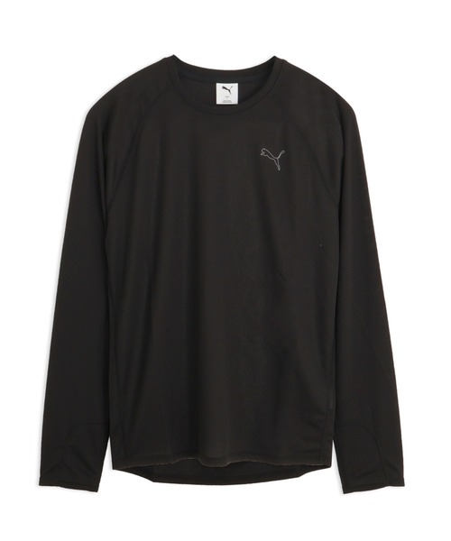 PUMA(プーマ)の「PUMA プーマ メンズ ランニング アルティメット 長袖 Tシャツ(Tシャツ/カットソー・メンズ・ブラック・XX-LARGE/X-LARGE/LARGE/SMALL/MEDIUM)」の1枚目の写真