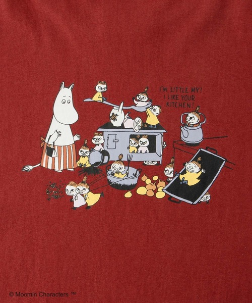 Honeys(ハニーズ)の「ムーミン/長袖Tシャツ(Tシャツ/カットソー・レディース・ブラウン系その他2/オートミール/ブラック/ベージュ系その他2/ピンク系その他2/レンガ・L/LL/M/S)」の9枚目の写真