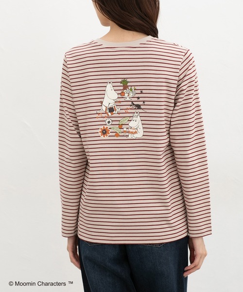 Honeys(ハニーズ)の「ムーミン/長袖Tシャツ(Tシャツ/カットソー・レディース・ブラウン系その他2/オートミール/ブラック/ベージュ系その他2/ピンク系その他2/レンガ・L/LL/M/S)」の11枚目の写真
