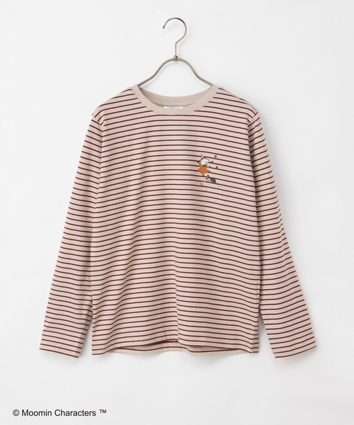 Honeys(ハニーズ)の「ムーミン/長袖Tシャツ(Tシャツ/カットソー・レディース・ブラウン系その他2/オートミール/ブラック/ベージュ系その他2/ピンク系その他2/レンガ・L/LL/M/S)」の12枚目の写真
