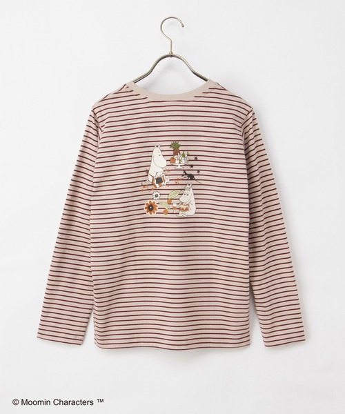 Honeys(ハニーズ)の「ムーミン/長袖Tシャツ(Tシャツ/カットソー・レディース・ブラウン系その他2/オートミール/ブラック/ベージュ系その他2/ピンク系その他2/レンガ・L/LL/M/S)」の13枚目の写真