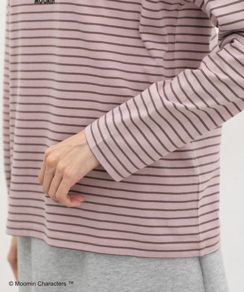 Honeys(ハニーズ)の「ムーミン/長袖Tシャツ(Tシャツ/カットソー・レディース・ブラウン系その他2/オートミール/ブラック/ベージュ系その他2/ピンク系その他2/レンガ・L/LL/M/S)」の18枚目の写真