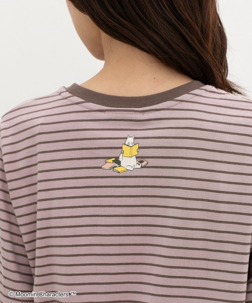 Honeys(ハニーズ)の「ムーミン/長袖Tシャツ(Tシャツ/カットソー・レディース・ブラウン系その他2/オートミール/ブラック/ベージュ系その他2/ピンク系その他2/レンガ・L/LL/M/S)」の19枚目の写真