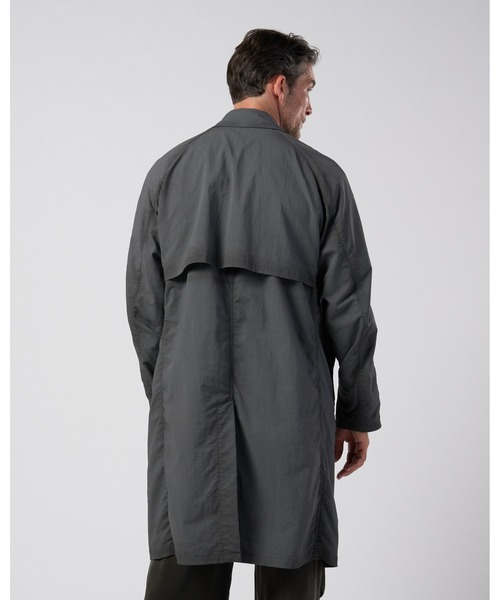 wjk(ダヴルジェイケイ)の「textured nylon double breasted coat(チェスターコート・メンズ・グレー/ブラック・X-LARGE/LARGE/MEDIUM/SMALL)」の7枚目の写真