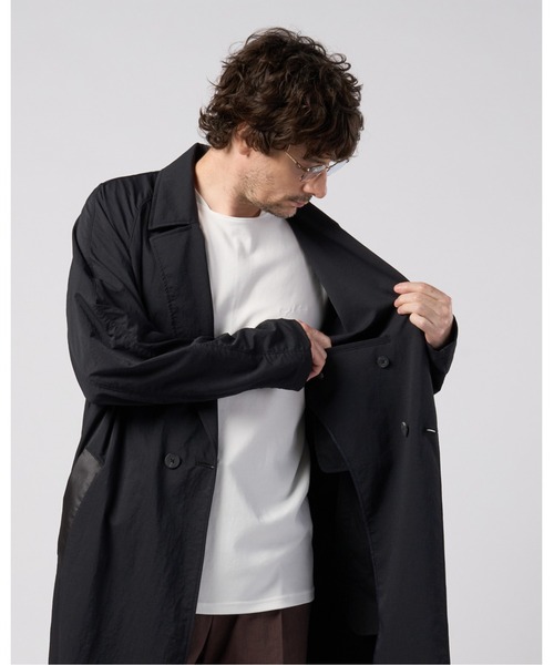 wjk(ダヴルジェイケイ)の「textured nylon double breasted coat(チェスターコート・メンズ・グレー/ブラック・X-LARGE/LARGE/MEDIUM/SMALL)」の14枚目の写真