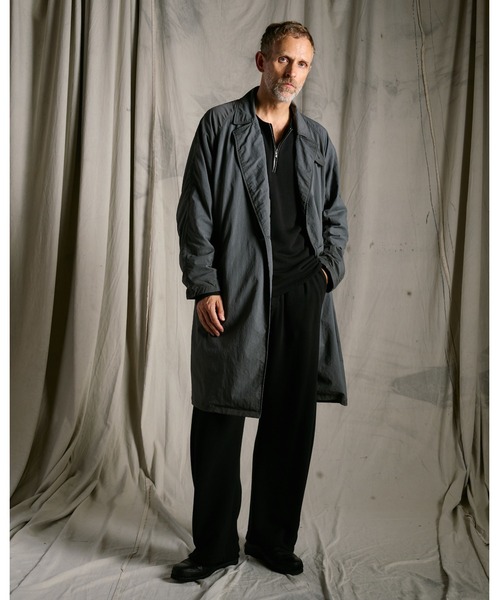 wjk(ダヴルジェイケイ)の「textured nylon double breasted coat(チェスターコート・メンズ・グレー/ブラック・X-LARGE/LARGE/MEDIUM/SMALL)」の17枚目の写真