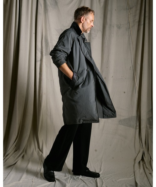 wjk(ダヴルジェイケイ)の「textured nylon double breasted coat(チェスターコート・メンズ・グレー/ブラック・X-LARGE/LARGE/MEDIUM/SMALL)」の19枚目の写真