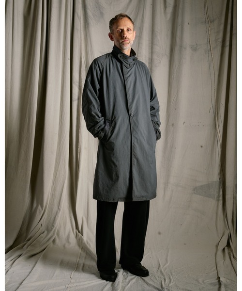 wjk(ダヴルジェイケイ)の「textured nylon double breasted coat(チェスターコート・メンズ・グレー/ブラック・X-LARGE/LARGE/MEDIUM/SMALL)」の21枚目の写真