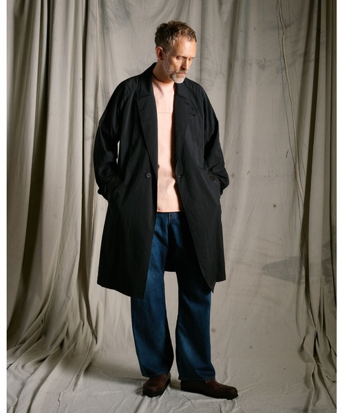wjk(ダヴルジェイケイ)の「textured nylon double breasted coat(チェスターコート・メンズ・グレー/ブラック・X-LARGE/LARGE/MEDIUM/SMALL)」の22枚目の写真