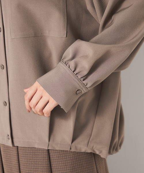 GALLORIA(ギャローリア)の「ドロストシャツ(シャツ/ブラウス・レディース・ブラウン/ネイビー・S/M/LL/L)」の6枚目の写真