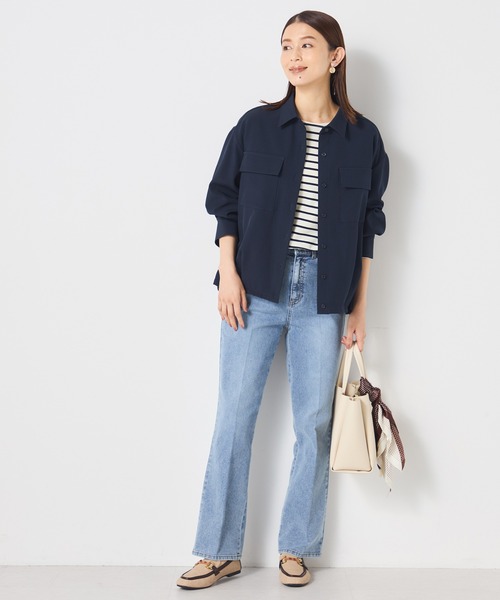 GALLORIA(ギャローリア)の「ドロストシャツ(シャツ/ブラウス・レディース・ブラウン/ネイビー・S/M/LL/L)」の7枚目の写真