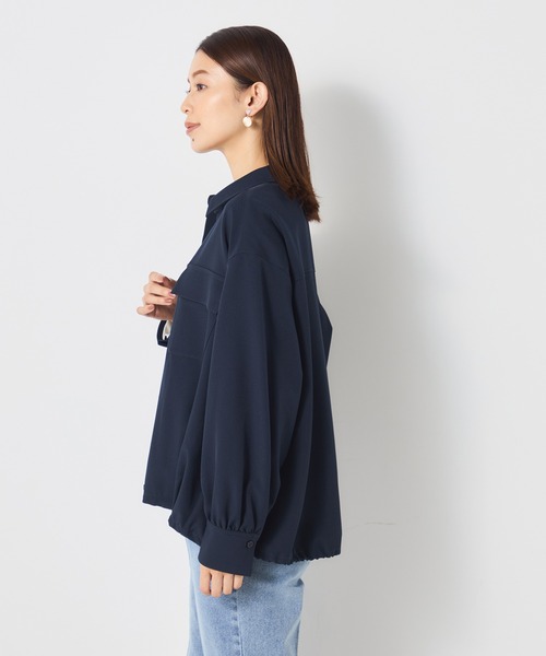 GALLORIA(ギャローリア)の「ドロストシャツ(シャツ/ブラウス・レディース・ブラウン/ネイビー・S/M/LL/L)」の8枚目の写真