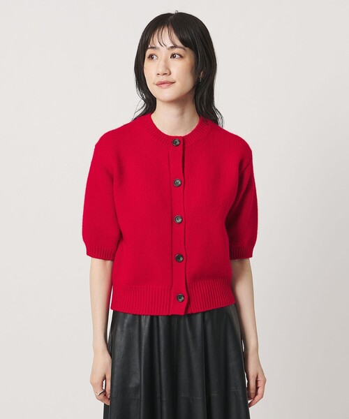 UNITED ARROWS(ユナイテッドアローズ)の「CA/W ハーフスリーブ カーディガン(カーディガン/ボレロ・レディース・グレー系/ネイビー/レッド・FREE)」の11枚目の写真