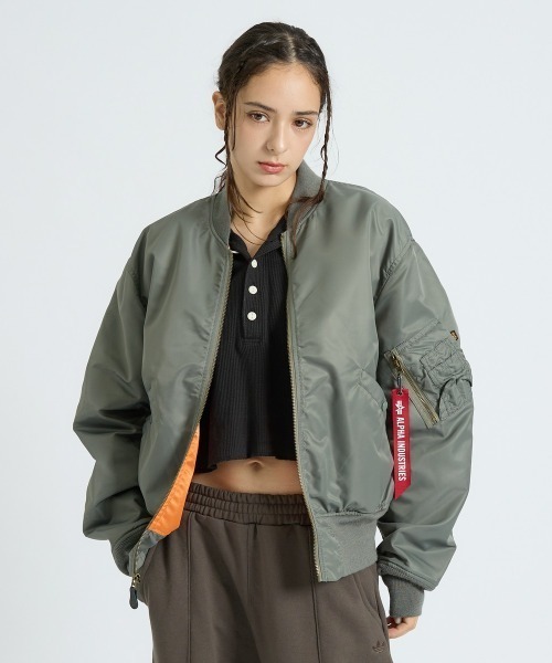 Alpha Industries(アルファインダストリーズ)の「【Alpha Industries(アルファ インダストリーズ)】L-2B RELAXED FIT FLIGHT JACKET / フライトジャケット / ユニセックス(ブルゾン・メンズ・ブラック/グレー系その他・M/L/XL)」の1枚目の写真