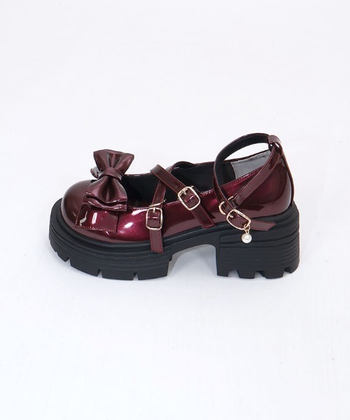 axes femme(アクシーズファム)の「クロスベルトリボンローファー(パンプス・レディース・ワイン/ブラック・SMALL/MEDIUM/LARGE)」の14枚目の写真