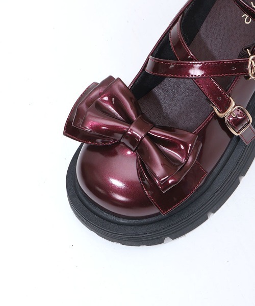 axes femme(アクシーズファム)の「クロスベルトリボンローファー(パンプス・レディース・ワイン/ブラック・SMALL/MEDIUM/LARGE)」の16枚目の写真
