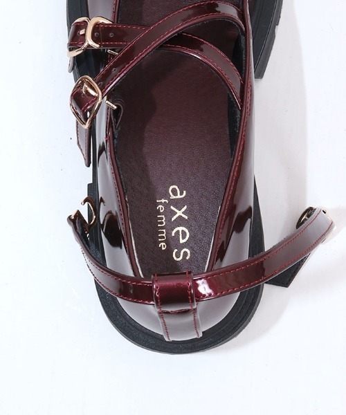 axes femme(アクシーズファム)の「クロスベルトリボンローファー(パンプス・レディース・ワイン/ブラック・SMALL/MEDIUM/LARGE)」の19枚目の写真