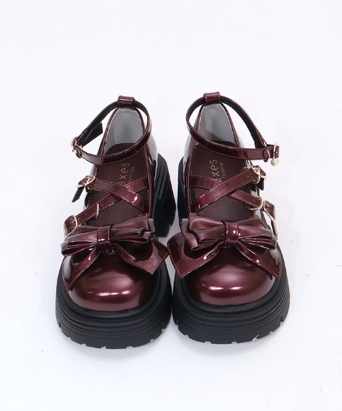 axes femme(アクシーズファム)の「クロスベルトリボンローファー(パンプス・レディース・ワイン/ブラック・SMALL/MEDIUM/LARGE)」の20枚目の写真