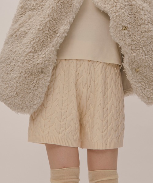cable knit short pants / ケーブルニットショートパンツ（その他