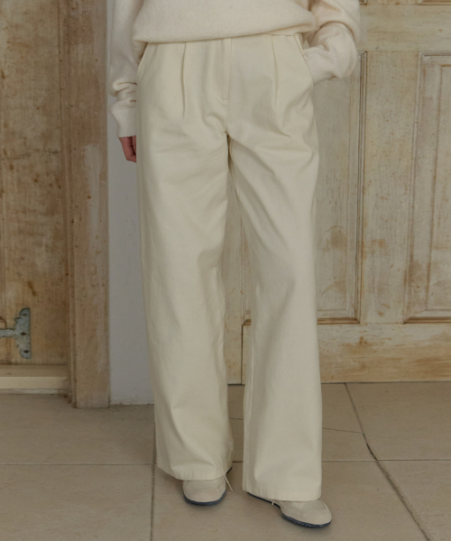 RE_L(リエル)の「WREN ピンタックパンツ(クリーム)(その他パンツ・レディース・その他・SMALL/MEDIUM)」の1枚目の写真