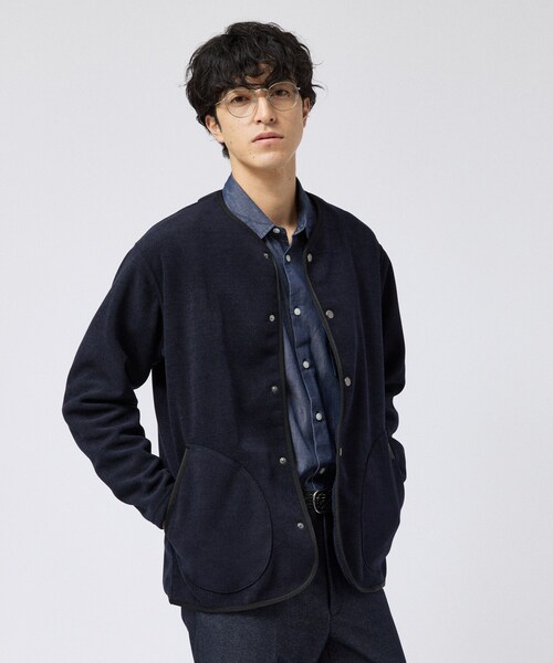 TAKEO KIKUCHI（タケオキクチ）の「コーデュロイフリース ブルゾン（ブルゾン・メンズ・ブラック/ネイビー・02/03）」の12枚目の写真