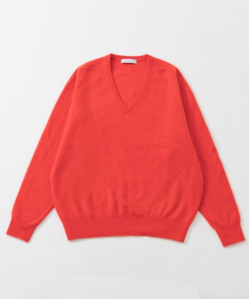 URBAN RESEARCH(アーバンリサーチ)の「FUR WOOL V-NECK KNIT(ニット/セーター・メンズ・オレンジ/ネイビー/ブラック/イエロー・LARGE/MEDIUM)」の4枚目の写真