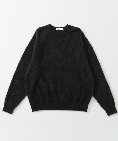 URBAN RESEARCH(アーバンリサーチ)の「FUR WOOL V-NECK KNIT(ニット/セーター・メンズ・オレンジ/ネイビー/ブラック/イエロー・LARGE/MEDIUM)」の1枚目の写真