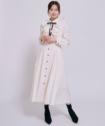 WILLSELECTION（ウィルセレクション）の「ラッフルフリルボウタイシャツワンピース（ワンピース）」