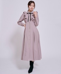 WILLSELECTION（ウィルセレクション）の「ラッフルフリルボウタイシャツワンピース（ワンピース）」