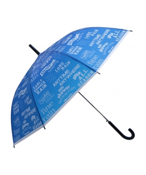 niko and...（ニコアンド）の「オリジナルチョークアートビニル傘（長傘・レディース・ホワイト/グレー/ブルー・0）」の3枚目の写真