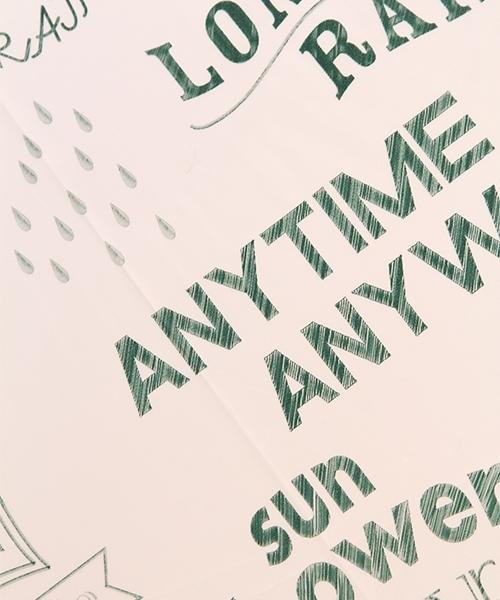 niko and...（ニコアンド）の「オリジナルチョークアートビニル傘（長傘・レディース・ホワイト/グレー/ブルー・0）」の10枚目の写真