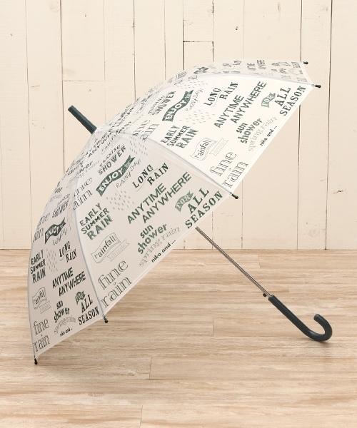 niko and...（ニコアンド）の「オリジナルチョークアートビニル傘（長傘・レディース・ホワイト/グレー/ブルー・0）」の18枚目の写真