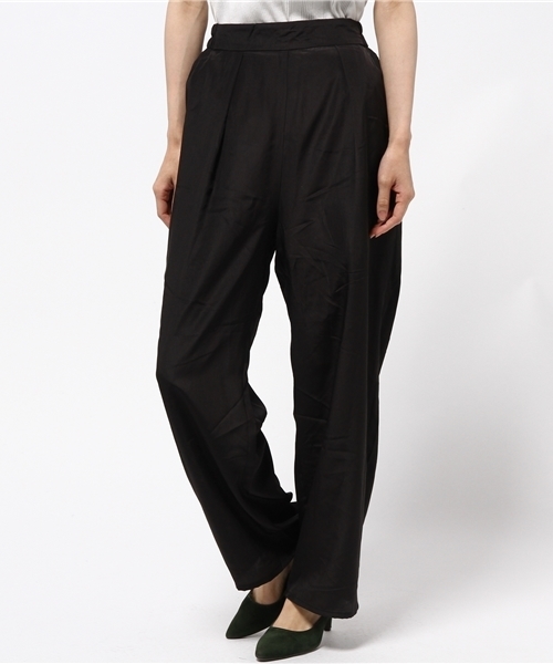 E hyphen world gallery(イーハイフンワールドギャラリー)の「デシンワイドパンツ(その他パンツ・レディース・ピンク/ブラック/カーキ・FREE)」の11枚目の写真