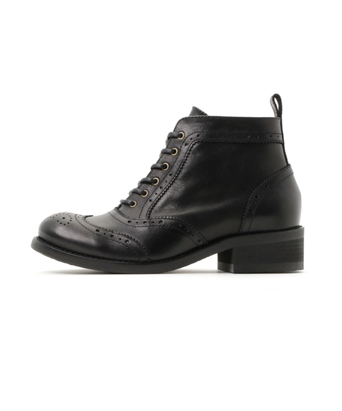 あしながおじさん（アシナガオジサン）の「〈あしながおじさん〉　レースアップブーツ（ブーツ・レディース・ブラック/ライトブラウン/ダークブラウン・24.0cm/24.5cm/23.0cm/23.5cm/22.5cm）」の6枚目の写真