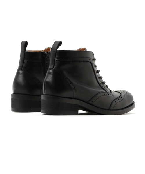 あしながおじさん（アシナガオジサン）の「〈あしながおじさん〉　レースアップブーツ（ブーツ・レディース・ブラック/ライトブラウン/ダークブラウン・24.0cm/24.5cm/23.0cm/23.5cm/22.5cm）」の8枚目の写真