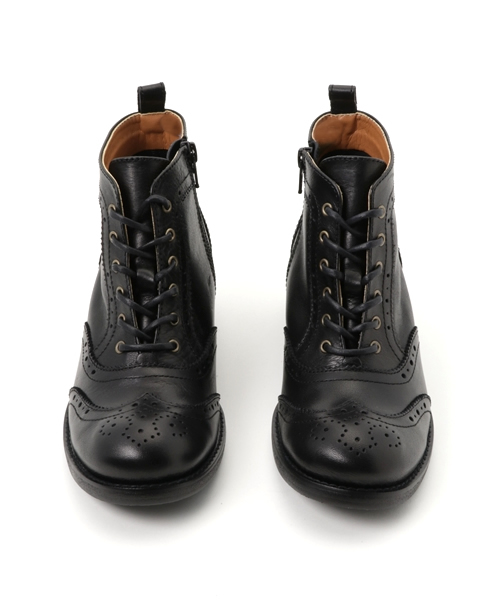 あしながおじさん（アシナガオジサン）の「〈あしながおじさん〉　レースアップブーツ（ブーツ・レディース・ブラック/ライトブラウン/ダークブラウン・24.0cm/24.5cm/23.0cm/23.5cm/22.5cm）」の9枚目の写真