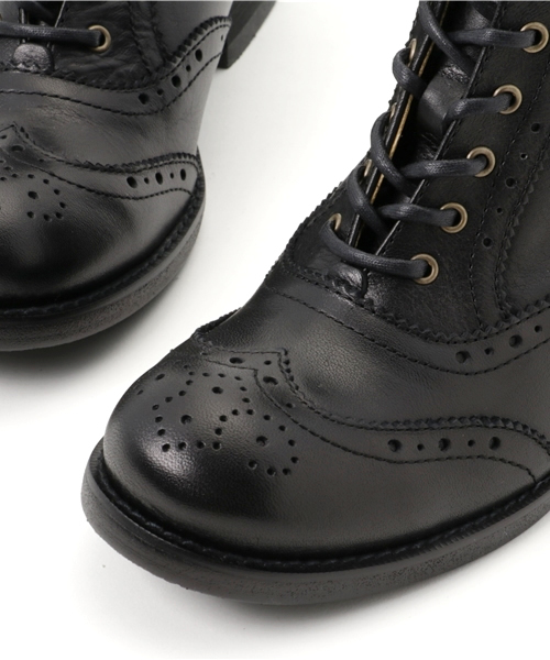 あしながおじさん（アシナガオジサン）の「〈あしながおじさん〉　レースアップブーツ（ブーツ・レディース・ブラック/ライトブラウン/ダークブラウン・24.0cm/24.5cm/23.0cm/23.5cm/22.5cm）」の10枚目の写真