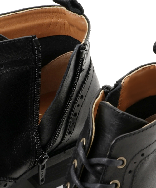 あしながおじさん（アシナガオジサン）の「〈あしながおじさん〉　レースアップブーツ（ブーツ・レディース・ブラック/ライトブラウン/ダークブラウン・24.0cm/24.5cm/23.0cm/23.5cm/22.5cm）」の4枚目の写真