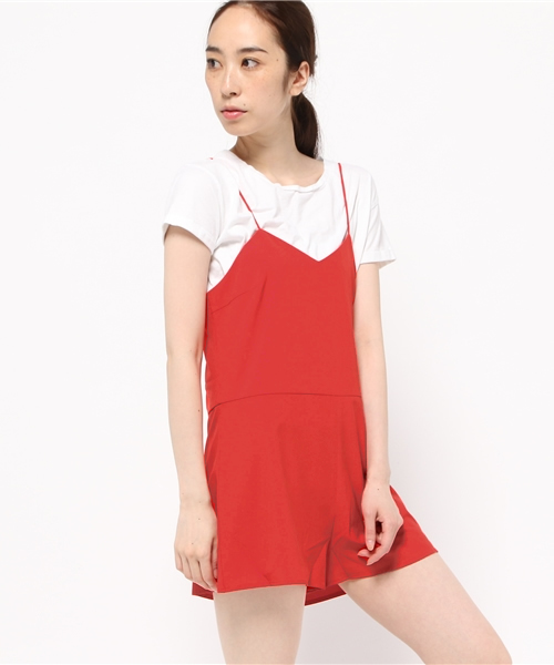 SLY（スライ）の「CAMI SHORT ALL IN ONE（ワンピース・レディース・ブラック/グレー/レッド・1/2）」の9枚目の写真