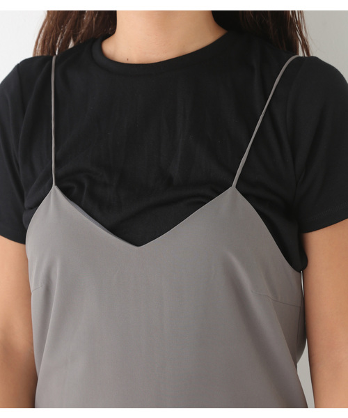 SLY（スライ）の「CAMI SHORT ALL IN ONE（ワンピース・レディース・ブラック/グレー/レッド・1/2）」の13枚目の写真