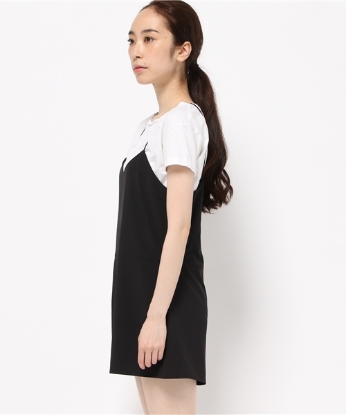 SLY（スライ）の「CAMI SHORT ALL IN ONE（ワンピース・レディース・ブラック/グレー/レッド・1/2）」の5枚目の写真