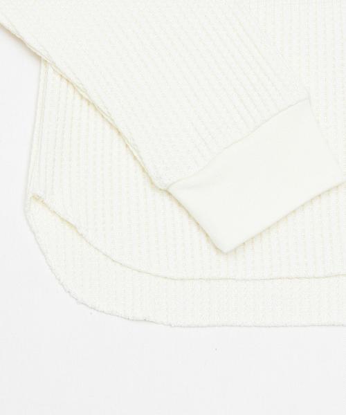 BEAUTY&YOUTH UNITED ARROWS（ビューティーアンドユースユナイテッドアローズ）の「BY∴ ビッグワッフル9分袖カットソー◆（Tシャツ/カットソー・レディース・ホワイト/ブラック/ナチュラル/オフホワイト/ワインレッド・FREE）」の13枚目の写真