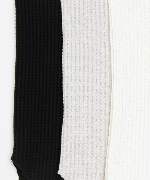 BEAUTY&YOUTH UNITED ARROWS（ビューティーアンドユースユナイテッドアローズ）の「BY∴ ビッグワッフル9分袖カットソー◆（Tシャツ/カットソー・レディース・ホワイト/ブラック/ナチュラル/オフホワイト/ワインレッド・FREE）」の14枚目の写真