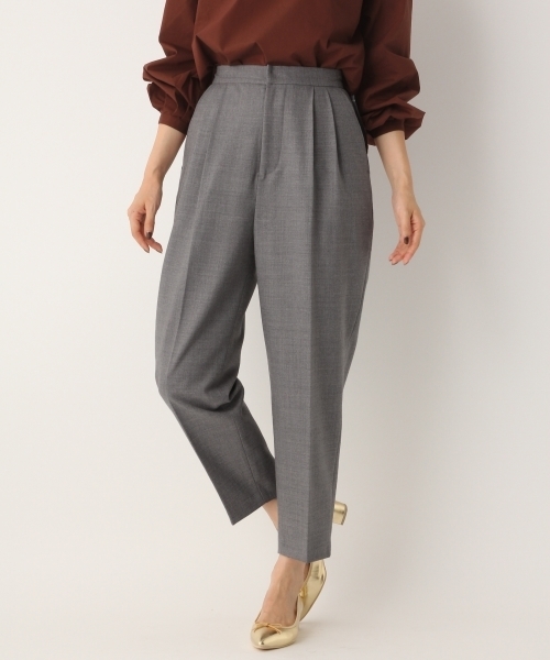 A part by（アパートバイ）の「【CLASSY11月号掲載/お洗濯OK】ウールコンテーパードパンツ　728494 （その他パンツ・レディース・グレー/グレイッシュブルー/ベージュ/ブラック/ベージュ系その他/ピンク/ライトグレー・MEDIUM/LARGE/SMALL）」の19枚目の写真