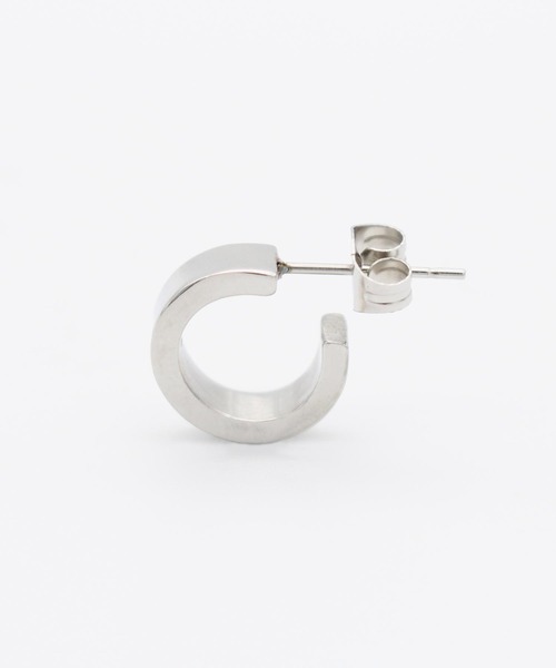 Vaya Con Dios（ヴァヤコンディオス）の「【VayaConDios/ヴァヤコンディオス】ステンレス製フープピアス[片耳用]（ピアス（片耳用）・メンズ・ピンクゴールド/ゴールド/ブラック/シルバー/アンティークシルバー・FREE）」の12枚目の写真