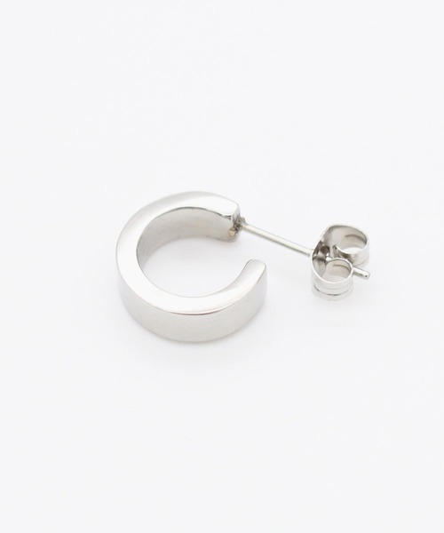 Vaya Con Dios（ヴァヤコンディオス）の「【VayaConDios/ヴァヤコンディオス】ステンレス製フープピアス[片耳用]（ピアス（片耳用）・メンズ・ピンクゴールド/ゴールド/ブラック/シルバー/アンティークシルバー・FREE）」の11枚目の写真