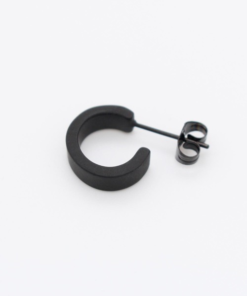 Vaya Con Dios（ヴァヤコンディオス）の「【VayaConDios/ヴァヤコンディオス】ステンレス製フープピアス[片耳用]（ピアス（片耳用）・メンズ・ピンクゴールド/ゴールド/ブラック/シルバー/アンティークシルバー・FREE）」の13枚目の写真