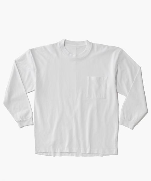 CALUX(キャラクス)の「<CALUX × monkey time> ∴ OVER DYE LSL TEE/Tシャツ(Tシャツ/カットソー・メンズ・ホワイト/ブラック/ライトブルー・X-LARGE/LARGE/SMALL/MEDIUM)」の2枚目の写真