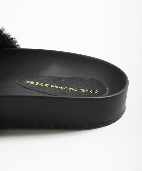 WEGO（ウィゴー）の「WEGO/ファーサンダル（サンダル・レディース・ブルー/その他1/ブラック/ピンク系その他/アニマル・MEDIUM/LARGE）」の11枚目の写真